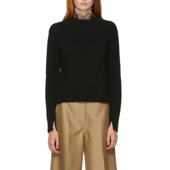 SEE BY CHLOÉ Fitted Lace Collar Sweater - Picture 2 of 6